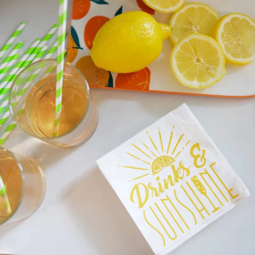 NEW ~ FESTIVE COCKTAIL NAPKINS ☀️ 2 PACKAGES - Picture 2 of 3